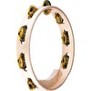 Meinl AE-MTA1B Artisan Maple Wood Solid Brass Jingle 1 Row 10" Tour Tamburin (Natural)