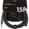 Fender Deluxe Düz/L Uçlu 4m Siyah Tweed Enstrüman Kablosu
