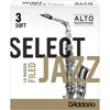 D'Addario Woodwinds Select Jazz Alto Saksafon Kamışı No:3 Soft