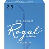 Daddario Woodwinds Royal Alto 10'lu Klarnet Kamışı No. 2.5
