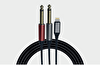 DJ Pro SC-2M  2MTR Type C-2X6.3MM Mono Hazır Kablo