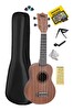 Midex SPA-251 Maun Ağacı Kaliteli Soprano Ukulele Seti