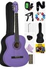 Midex CG-270PRP Mor Renk Klasik Gitar 4/4 Yetişkin Boy Sap Ayarlı Full Set