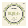 D'addario EJ87S Soprano Titanium Warm Bright Ukulele Tel Seti