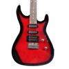 Angel AEG09-RD Transparent Wine Red Burst Elektro Gitar - Şeffaf Bordo Gün Batımı