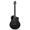 Donner Rising G2 Carbon Fiber Elektro Akustik Gitar Şeffaf Siyah