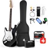Donner DST-100BL Amfili Solak Elektro Gitar Seti Siyah