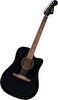 Fender California Debut Redondo CE Dreadnought Ceviz Klavye Elektro Akustik Gitar Siyah