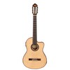 Valencia VC704CE Kesik Kasa - Cutaway 4/4 Elektro Klasik Gitar Naturel