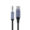 VegGieg 6.35mm to XLR Dişi Mikrofon Kablosu Hi-Fi Ses Kalitesi OFC Bakır Enstrüman Ses Kablosu - 5 Metre