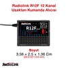 Radiolink R12F 12 Kanal Uzaktan Kumanda Alıcısı Dual Antenna Receiver w/S-BUS+PPM+PWM
