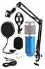 Lastvoice BM800 Mavi Mikrofon + Standı + Pop Filtre + Dönüştürücü