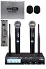 Hepa Merz HX-707E Dijital Uhf 2x100 Kanal Çiftli Telsiz Kablosuz El Mikrofonu (Hardcase Çantalı)