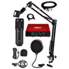 Lastvoice BM800-GLX-500 Pro Ses Kartı ve Condenser Mikrofon Stand Filtre Set