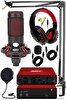 Midex CXN-30 Paket-9 GLX-800 Profesyonel Ses Kartlı Condenser Mikrofon Stand ve Kulaklık Seti