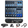 Midex MDX-06FXU Stüdyo Kayıt İçin 6 Kanal Ses Kartlı - 48 V Phantomlu USB Ses Mikseri