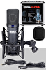Midex CX2 Yüksek Kaliteli Condenser Stüdyo Geniş Diyafram Ses Kayıt Mikrofon Seti