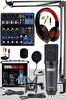 Midex Wizard Paket-3 CX2 Stüdyo Mikrofon-MDX-06FXU Stüdyo Kayıt Mikseri-Kulaklık Ekipman Seti
