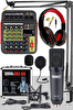 Midex Wizard Paket-2 CX2 Stüdyo Mikrofon MDX-04FXU-Stüdyo Kayıt Mikseri-Kulaklık Ekipman Seti