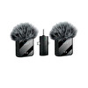Torima F11-2 Type-C - Lightning - Aux 2li 3in1 Kablosuz Yaka Mikrofonu