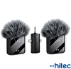 ScHitec 3in1 Type-C Lightning 3.5mm Çıkışlı İkili Kablosuz HD Wireless Yaka Mikrofonu F11-2