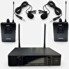 Rose RW-211YY UHF 2x100 Kanallı 2'li Telsiz Yaka - Yaka Mikrofon