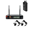 Rose R-702YY UHF Telsiz Kablolu Yaka+Yaka Mikrofonu 2'li