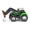 Siku Tractor With Log Grabber Metal Plastik Oyuncak Traktör 1380