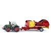 Siku Tractor With Potato Harvester Metal Plastik Oyuncak Ekipmanlı Traktör 1808