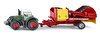 Siku Tractor With Potato Harvester Metal Plastik Oyuncak Ekipmanlı Traktör 1808