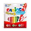 Carioca Bravo Süper Yıkanabilir Kalın Uçlu Keçeli Boya Kalemi 12'li 42755