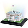 Cubic Fun 3D 56 Parça LED Beyaz Saray - ABD Puzzle CUB/L504H