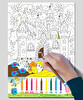Art Puzzle 100 Parça Çöz & Boya Çarpma 5848