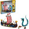 LEGO Creator 3’ü 1 Arada Viking Gemisi ve Midgard Yılanı 31132