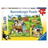 Ravensburger Tatlı Hayvancıklar 3x49 Parça Puzzle 080021