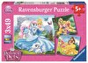 Ravensburger 3x49 Parça Walt Disney Belle Cinderella Rapunzel Puzzle 093465