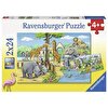 Ravensburger 2x24 Parçalı Puzzle Hayvanat Bahçesi 078066