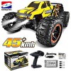 Haiboxing 1/16TH Scale 4WD Brushless Truck RTR Sarı Uzaktan Kumandalı Araba - 1300 mAh 7.4V 2S 30C Lipo Batarya