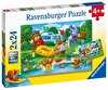Ravensburger 2x24 Parça Ayı Ailesi Kampta Puzzle 052479