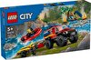 LEGO City 4x4 Kurtarma Botlu İtfaiye Kamyonu 60412