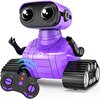 Playsheek Uzaktan Kumandalı Şarj Edilebilir Mor Emo Oyuncak Robot B0CGCKKM2S