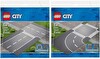 LEGO City Straight and T-Junction 60236 ve LEGO City Curves and Crossroad 60237