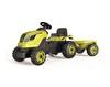 Smoby XL Römorklu Pedallı Traktör - Yeşil 710130