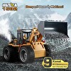 Huina 1532 1/18 9CH RC Wheel Loader Damper Dozer Kamyon Kazıcı RC Model Uzaktan Kumandalı İş Makinesi