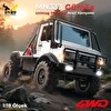 MN Model MN333 1/18 Mercedes Unimog U4000 4WD RC Crawler Offroad Uzaktan Kumandalı Gümüş Arazi Aracı