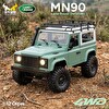 MN Model MN90 1/12 Land Rover Defender D90 4WD RC Model Crawler Offroad Uzaktan Kumandalı Araba Arazi Aracı RTR Yeşil MN-90
