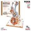 Rokr AMK63M Çello Müzik Kutusu Symphony of Gorgeous Dreams Music Box DIY Mechanical 3D Wooden Puzzle Maket Model Seti Hobi Kiti