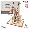 Rokr AMK63 Çello Müzik Kutusu Magic Cello Music Box DIY Mechanical 3D Wooden Puzzle Maket Model Seti Detaylı Dekoratif Hobi Kiti