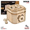 Rokr LK502 Hareketli Hazine Kutusu Treasure Box DIY Minyatür Maket Model Seti Ahşap 3D Wooden Puzzle Detaylı Dekoratif Hobi Kiti