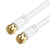 Mag Gold F Konnektörlü Full HD 4K 5 Metre Beyaz Anten Kablosu